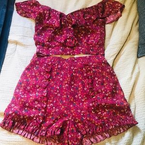 Floral 2-Piece Romper